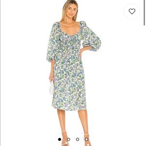 For love and lemons Bridget midi dress in wisteria. NWT.